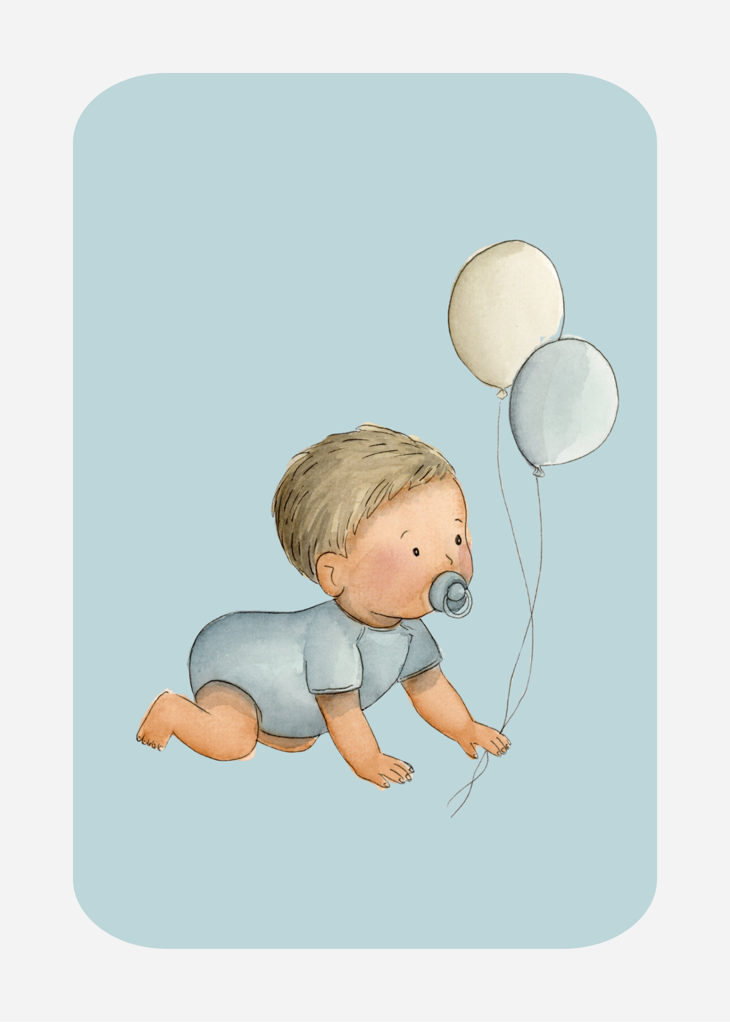 Kaart GB-5 Jongen met ballon