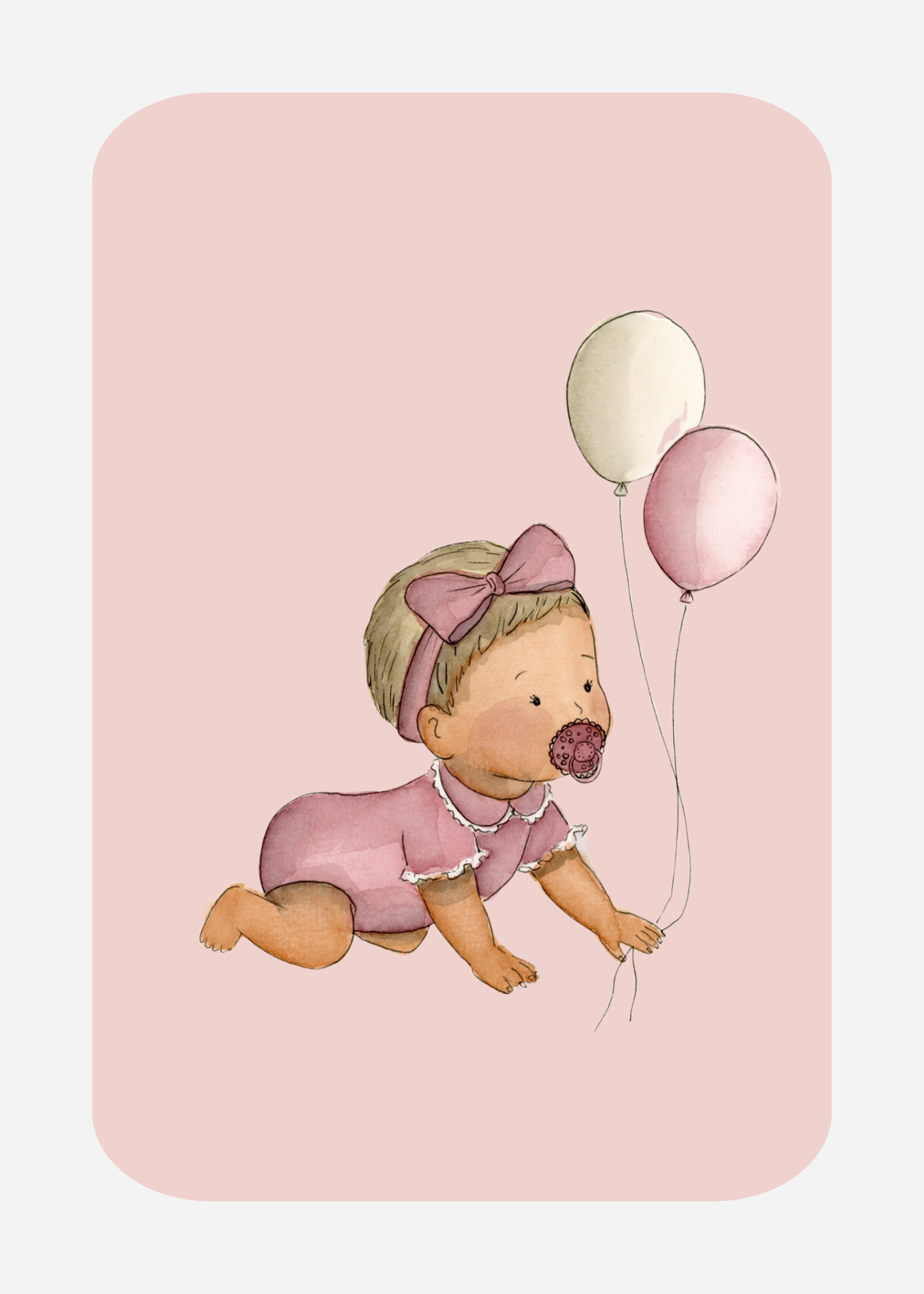 Kaart GB-4 Meisje met ballon