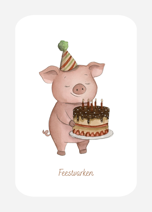 Kaart FE-12 Feestvarken